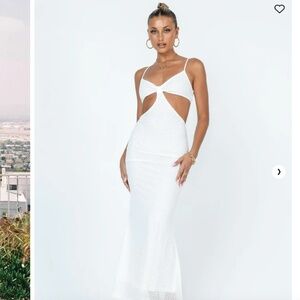 SHANNI MAXI DRESS WHITE